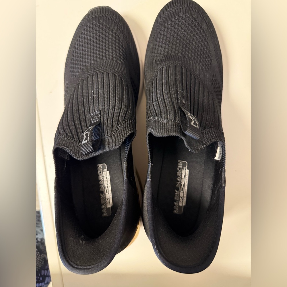 Mark Nason Black Slip-On Sneakers
